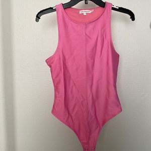 Pink body suit good american